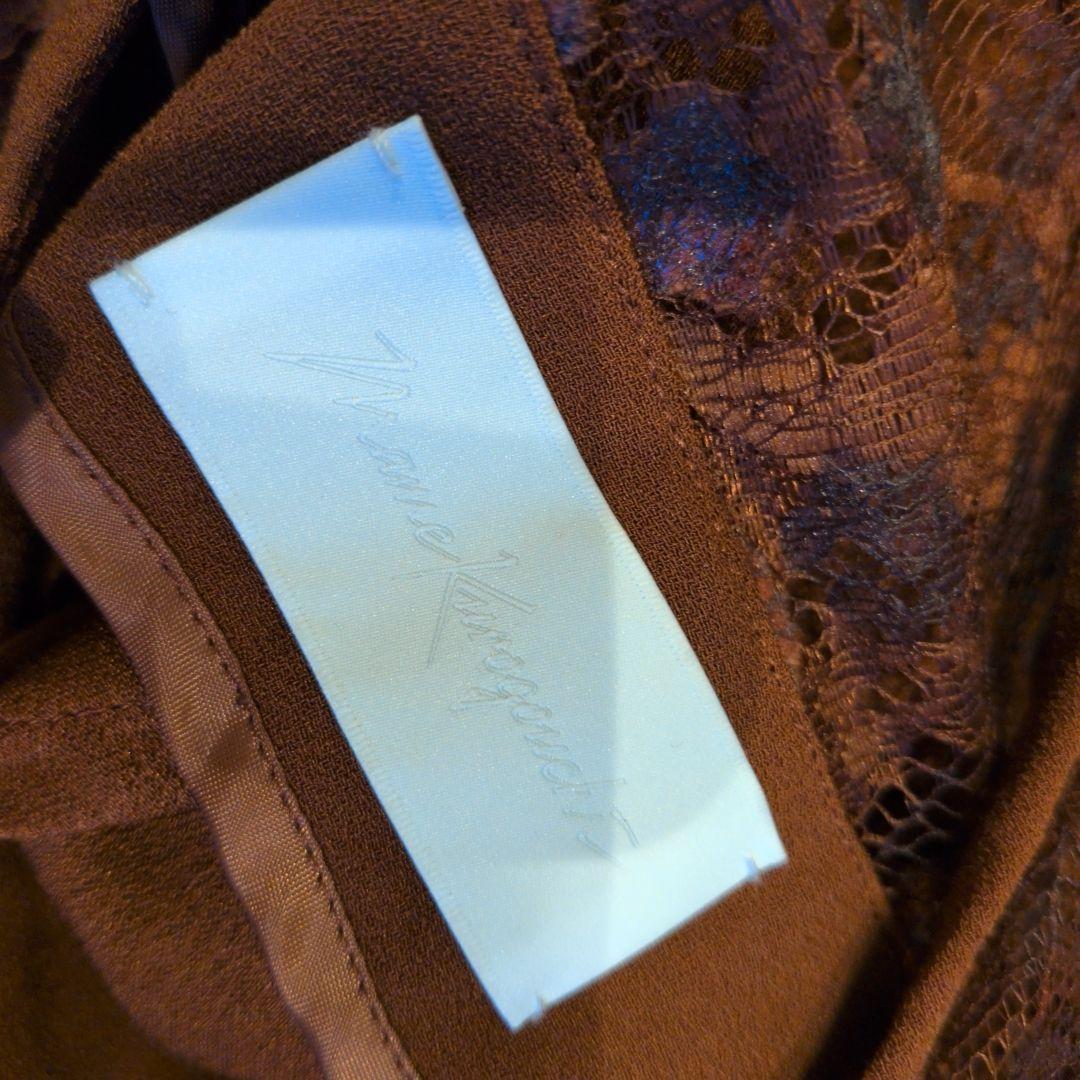 美品 Mame Kurogouchi ヨークフラワーレースノースリーブワンピース