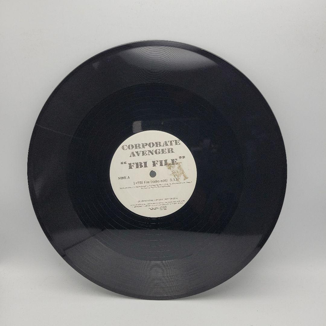 Corporate Avenger/FBI Fileレコード12\"プロモ盤01年