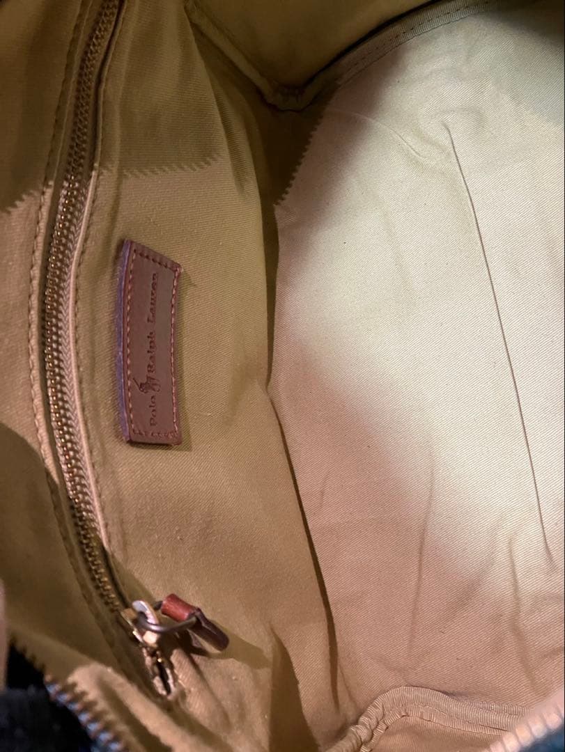 し*け様 POLO RALPH LAUREN ボストンバッグ グリーン ラルフロ