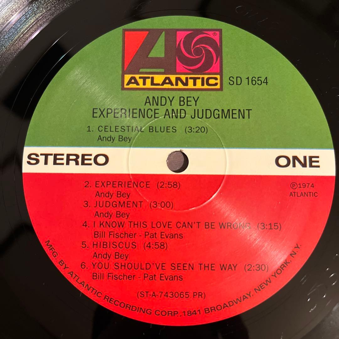 洋楽 ANDY BEY EXPERIENCE AND JUDGMENT LP