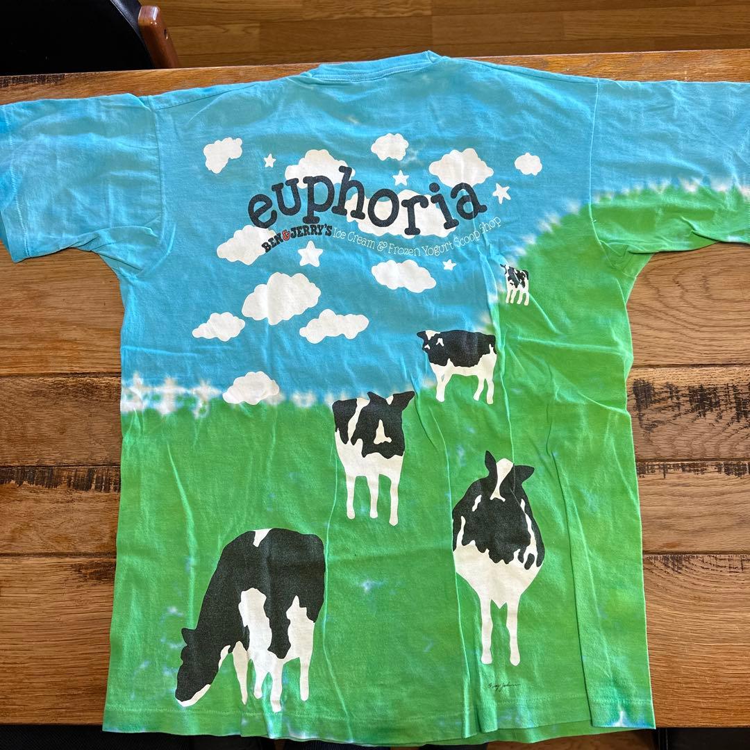 BEN & JERRY'S 牛と雲 Tシャツ XL