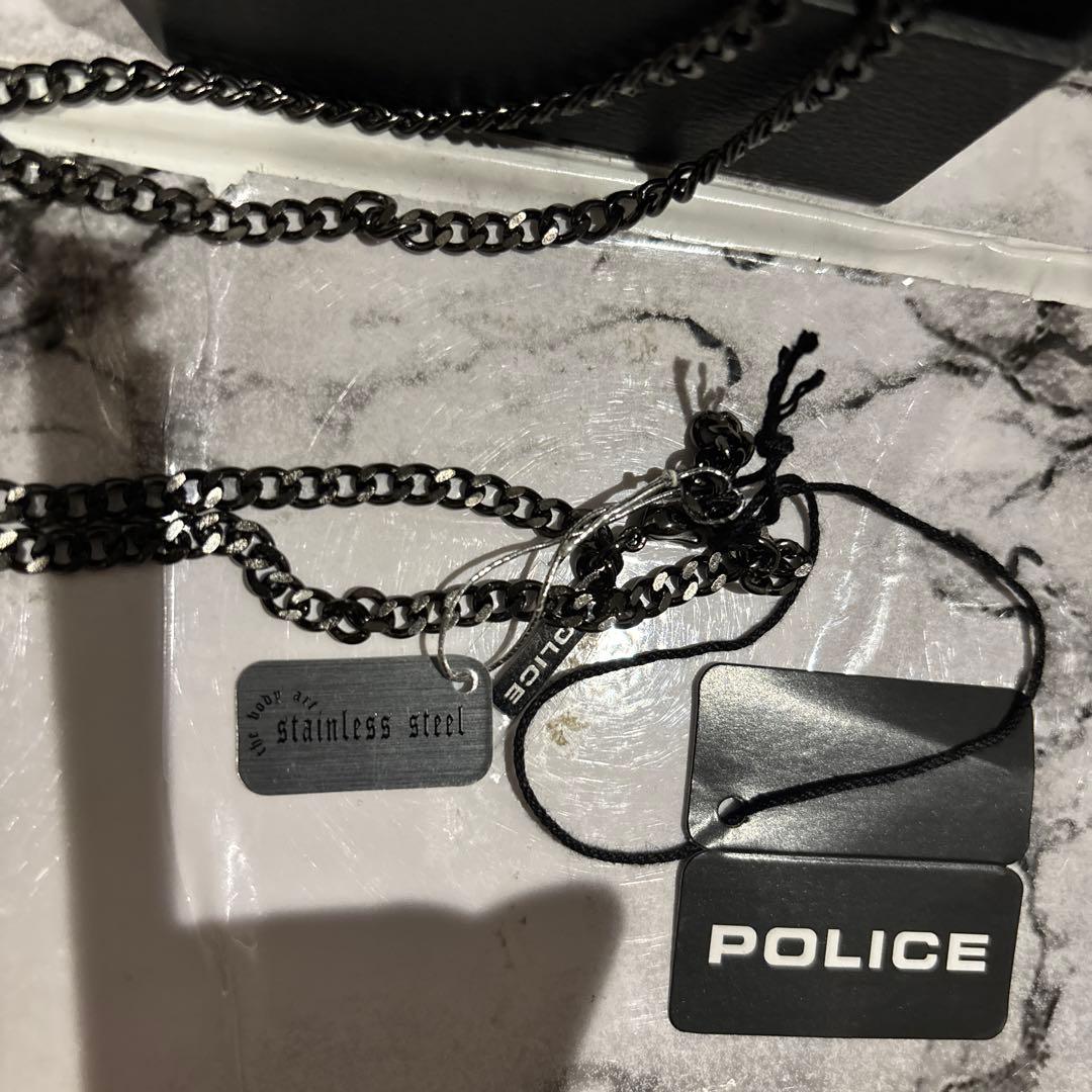 専用 POLICE ネックレス ペンダント TALLY ブルー