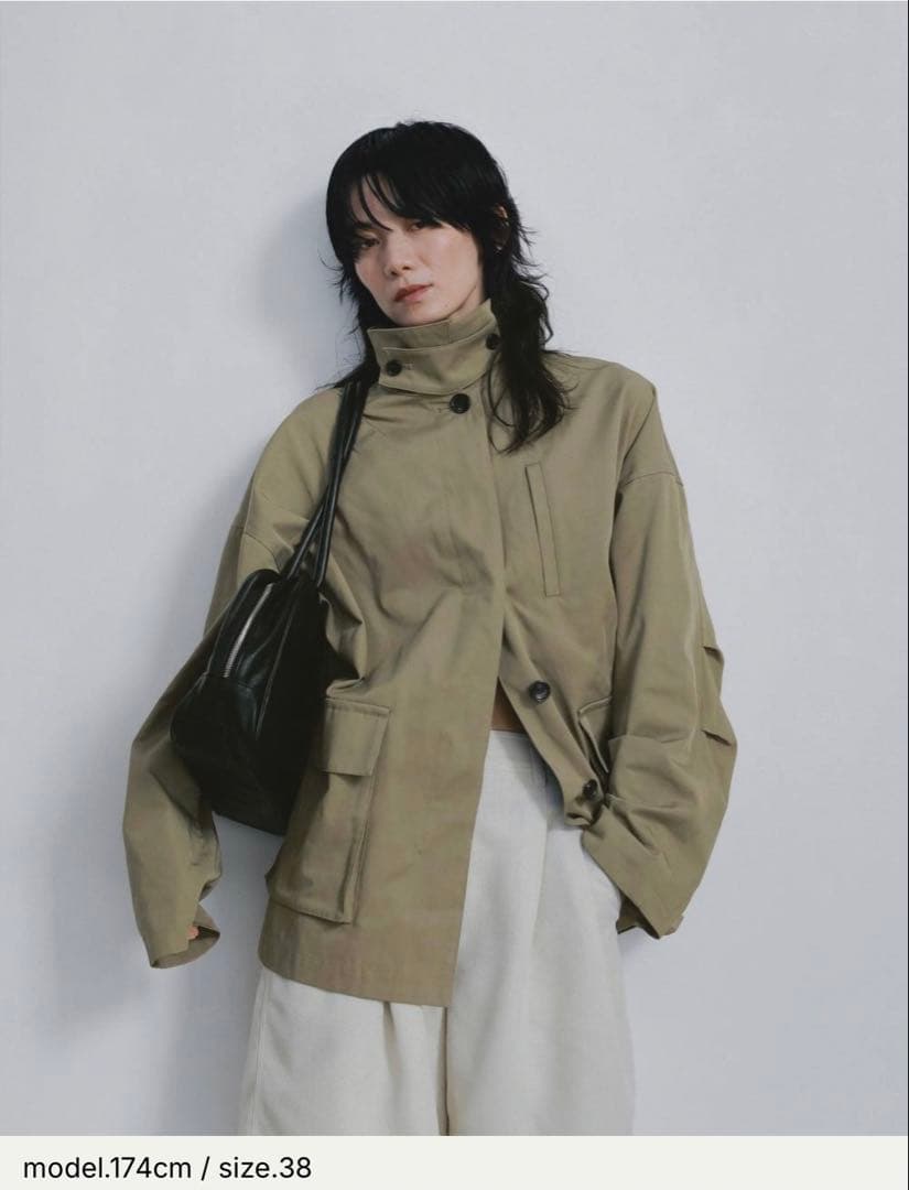 【値下不可】【新品未使用】anuke Over Half Coat 38ベージュ