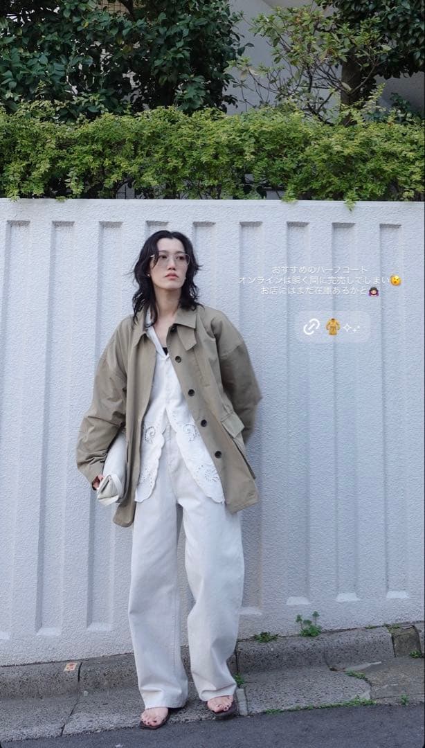 【値下不可】【新品未使用】anuke Over Half Coat 38ベージュ