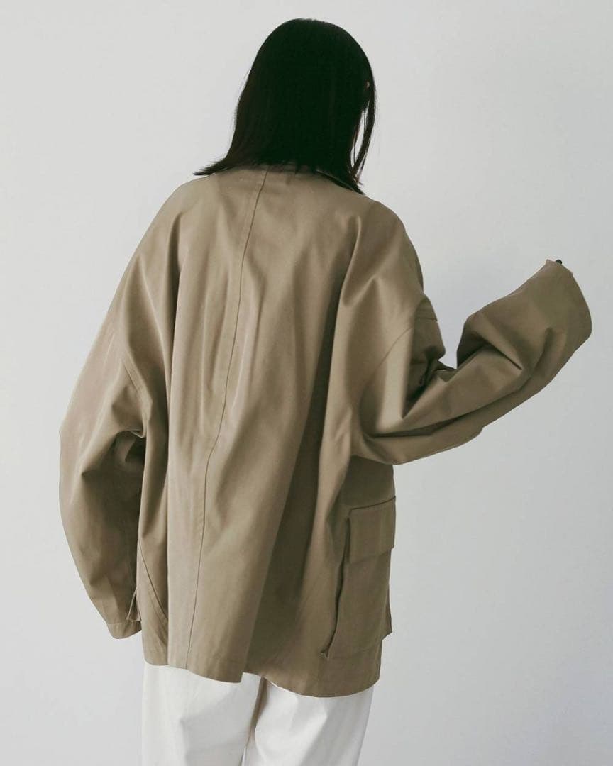 【値下不可】【新品未使用】anuke Over Half Coat 38ベージュ