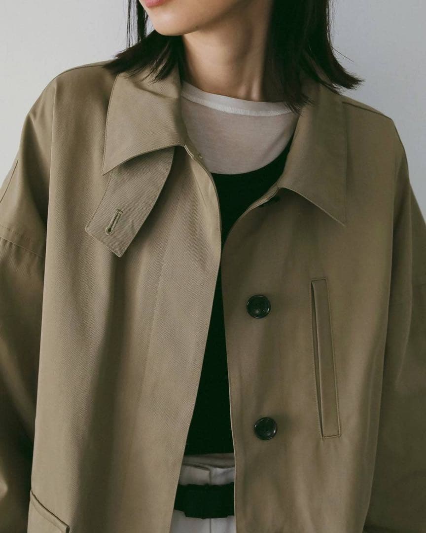 【値下不可】【新品未使用】anuke Over Half Coat 38ベージュ