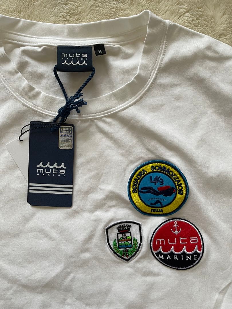 ムータマリン　Tシャツ　サイズ6 新品　ワッペン