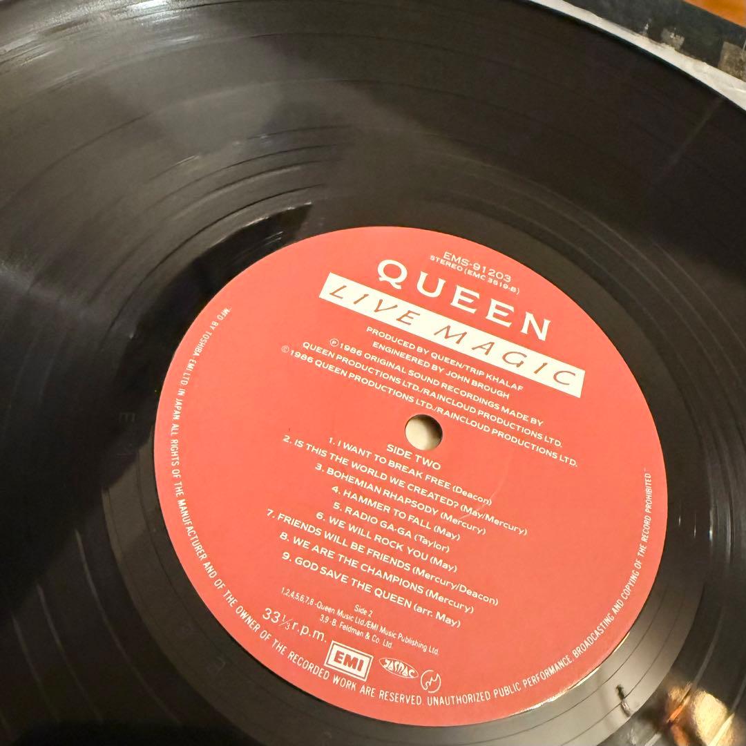 美盤 QUEEN Live Magic LP クイーン レコード