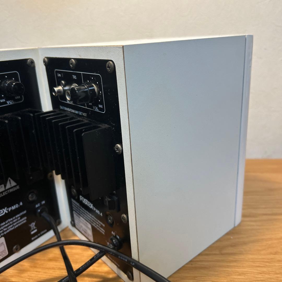FOSTEX PM0.4 ボリュームコントローラー付き スピーカー ホワイト