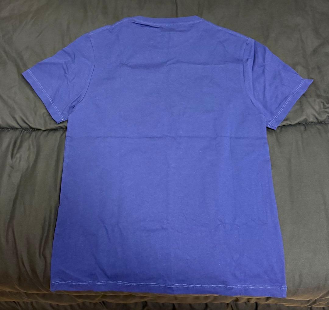 LOEWE ネイビー 刺繍ロゴ Tシャツ
