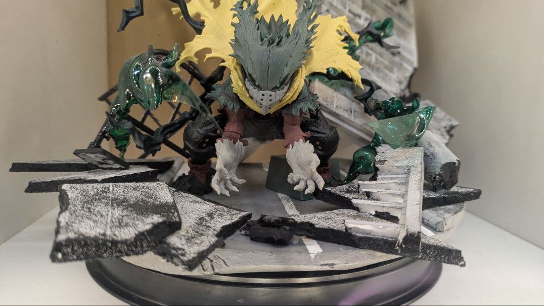 【一点物】 黒デク ジオラマ フィギュ ア フルカスタム エフェクト付き