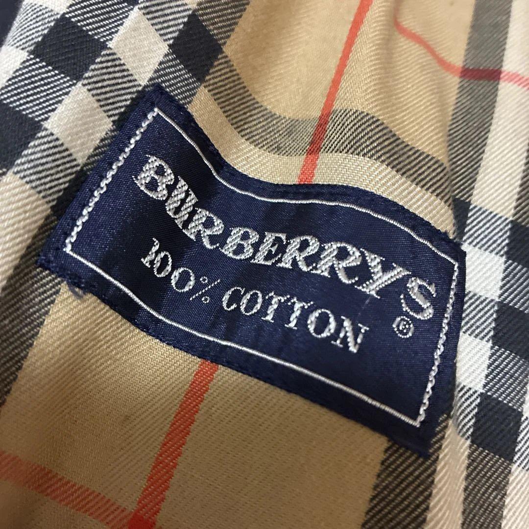 Burberry's ネイビー トレンチコート 100%コットン　ビンテージ品