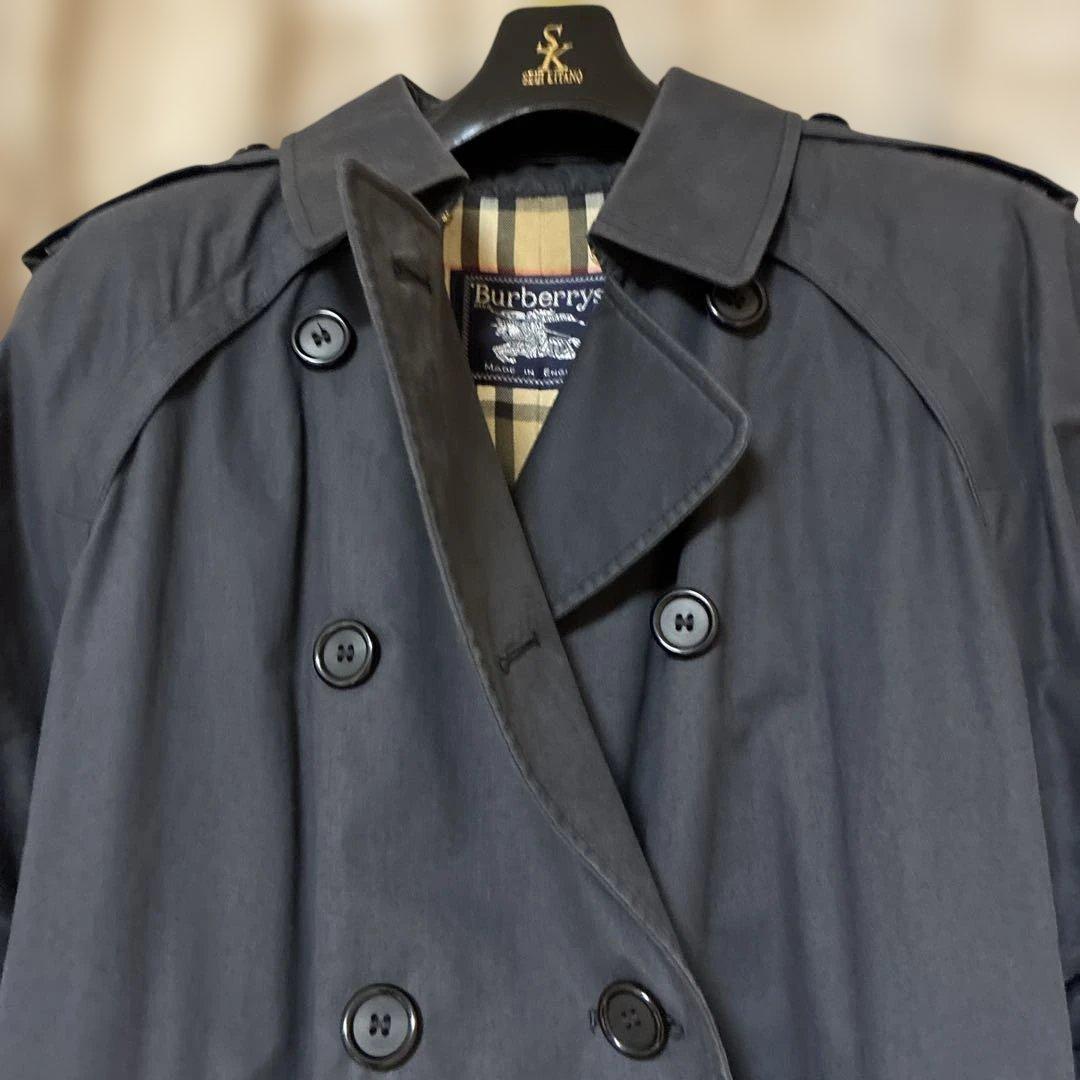 Burberry's ネイビー トレンチコート 100%コットン　ビンテージ品