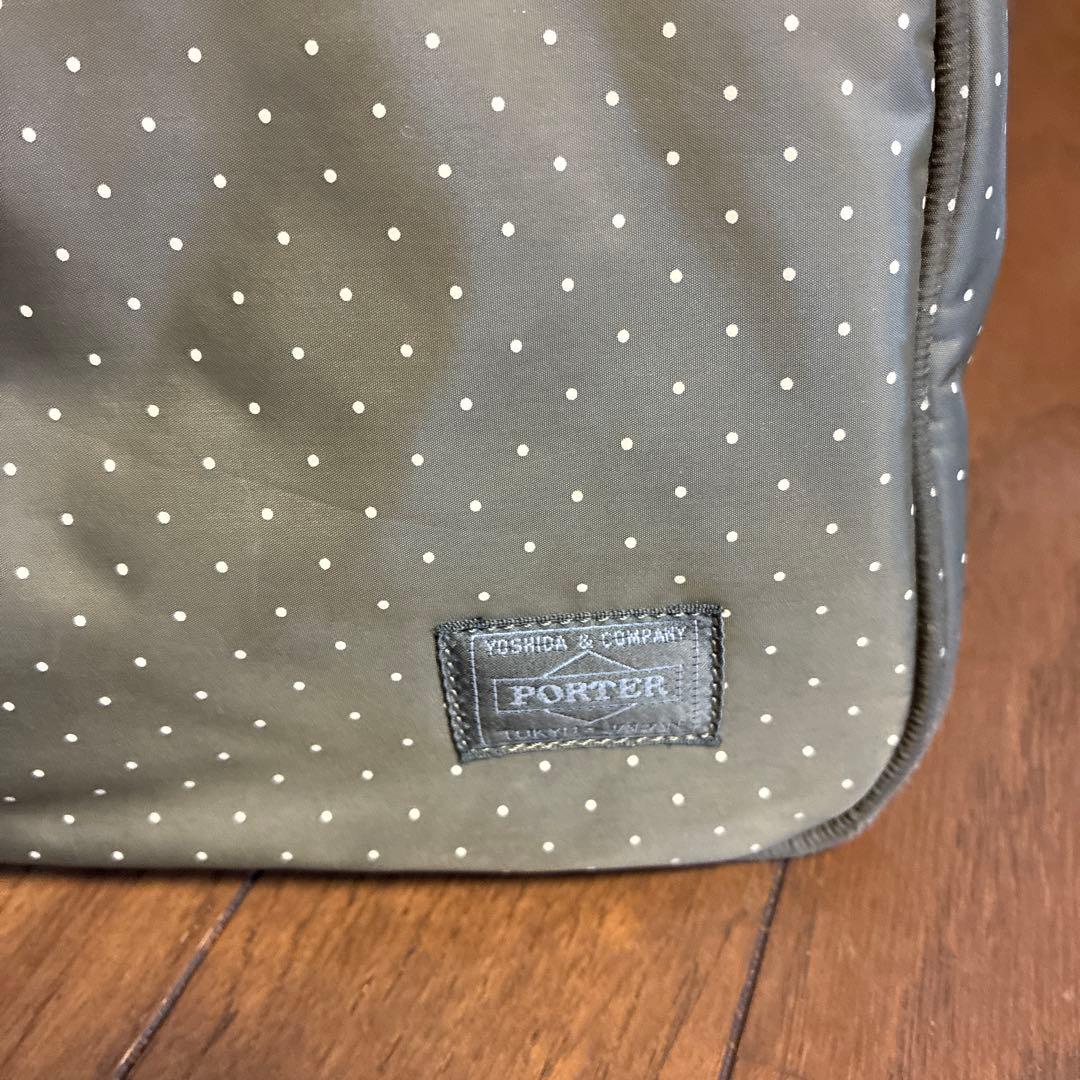 PORTER ドット柄 ボストンバッグ