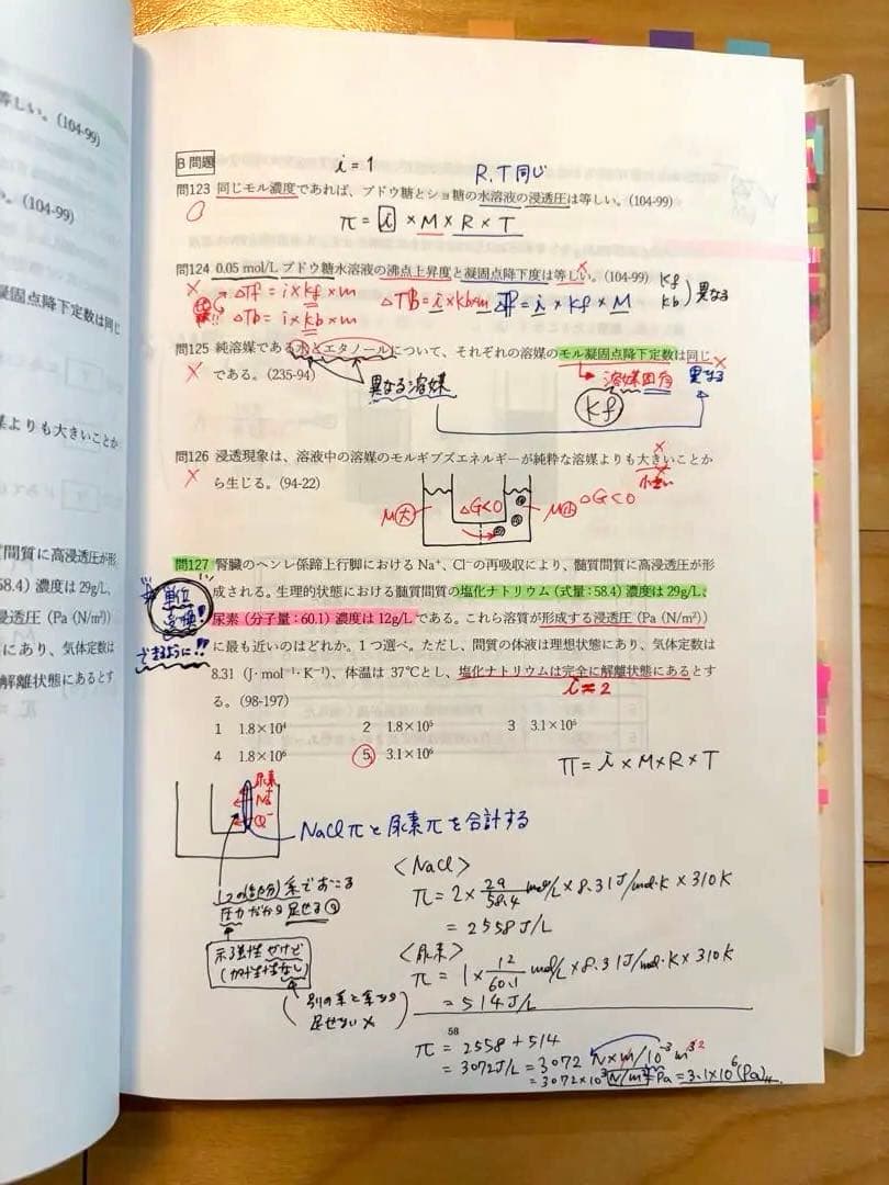 【書き込みあり！】薬ゼミ/弱点克服問題集(白問)第110回薬剤師国家試験/14冊