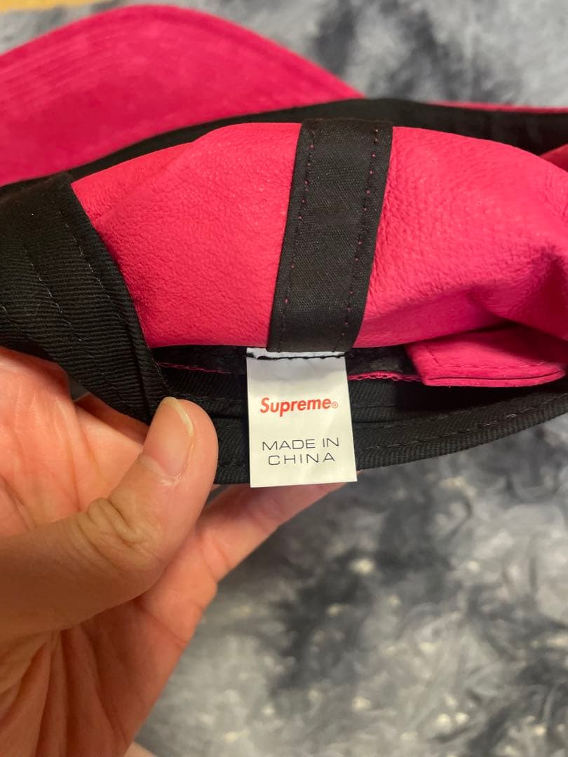 SUPREME ピンク キャップ