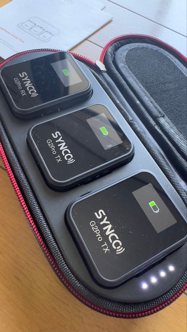 ピンマイク SYNCO G2(A2) Pro 充電ケース付／TX2＋RX1