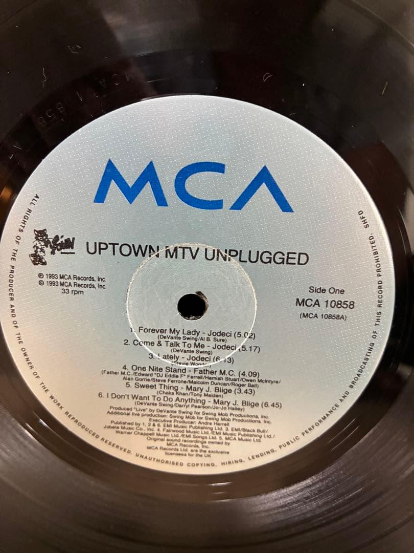 Uptown MTV Unplugged レコード