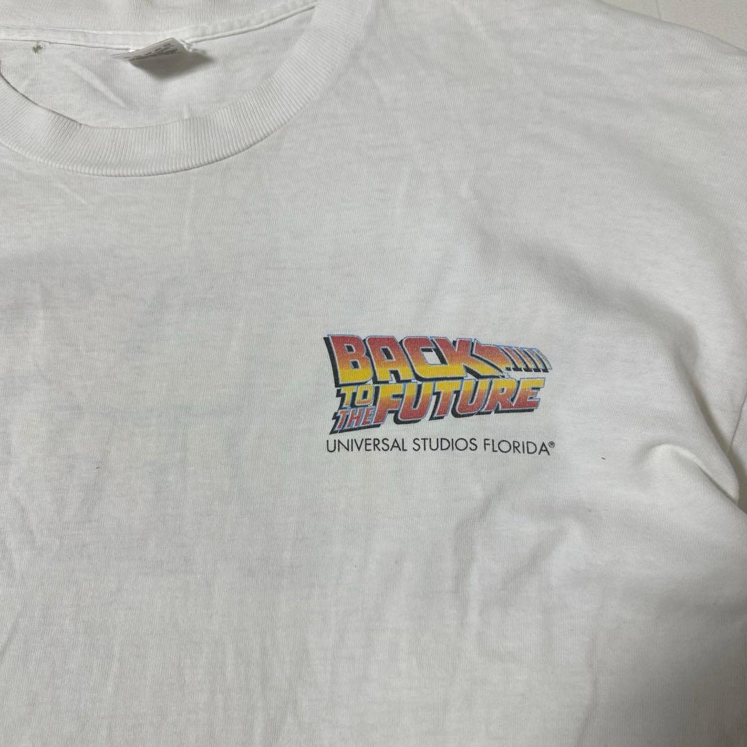 90s バックトゥザフューチャー 両面プリントTシャツ BTTF USF XL
