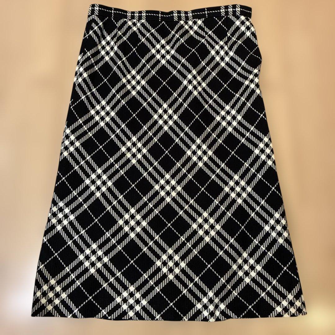 【難あり】BURBERRY LONDON ノバチェック ロングスカート 15号