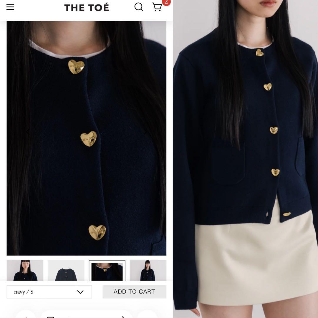 トップス THE TOE 26SS Semperoper Heart Cardigan