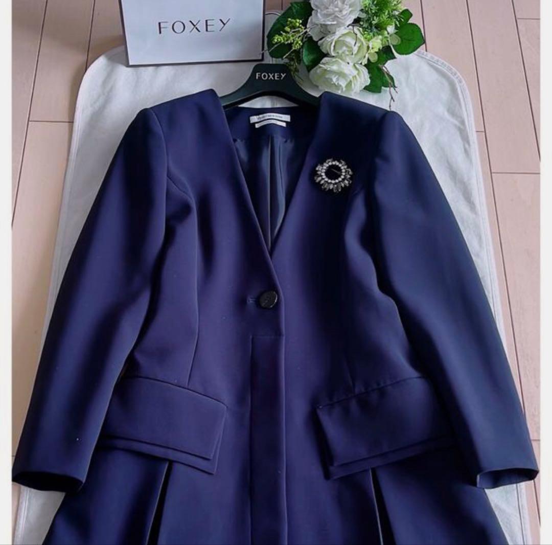 FOXEY DM掲載フロントプリーツフィットジャケット40新品同様　Rene