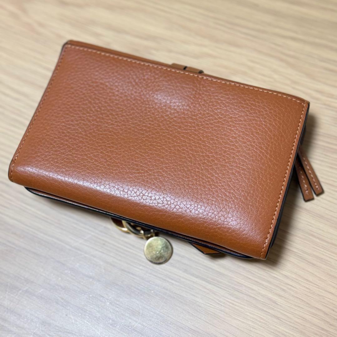 Chloé ブラウンレザー 二つ折り財布
