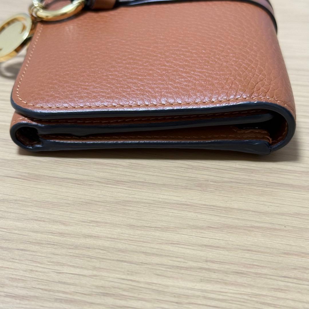Chloé ブラウンレザー 二つ折り財布