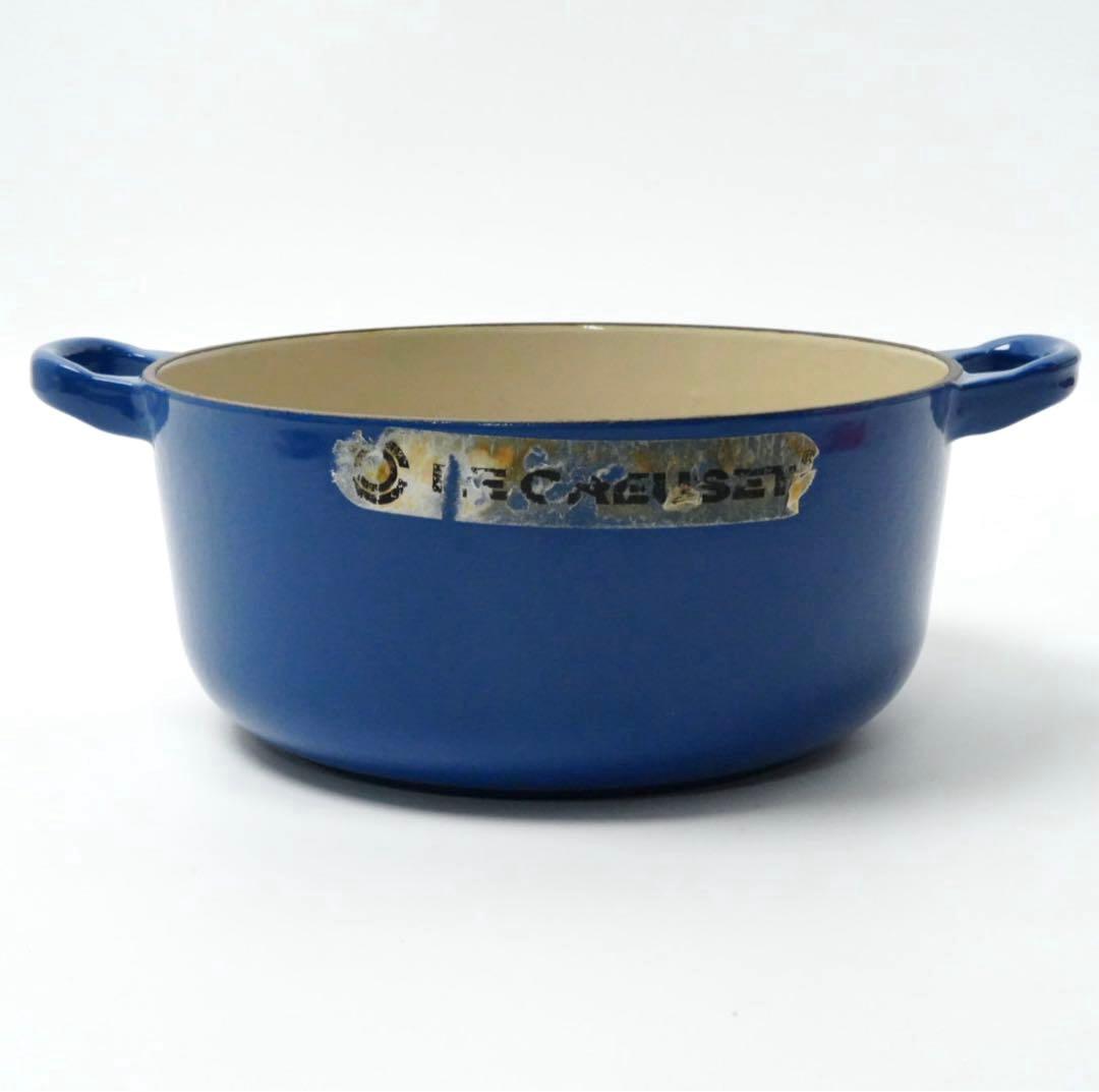 【美品】LE CREUSET　ココット ロンド ハーモニックブルー　20cm