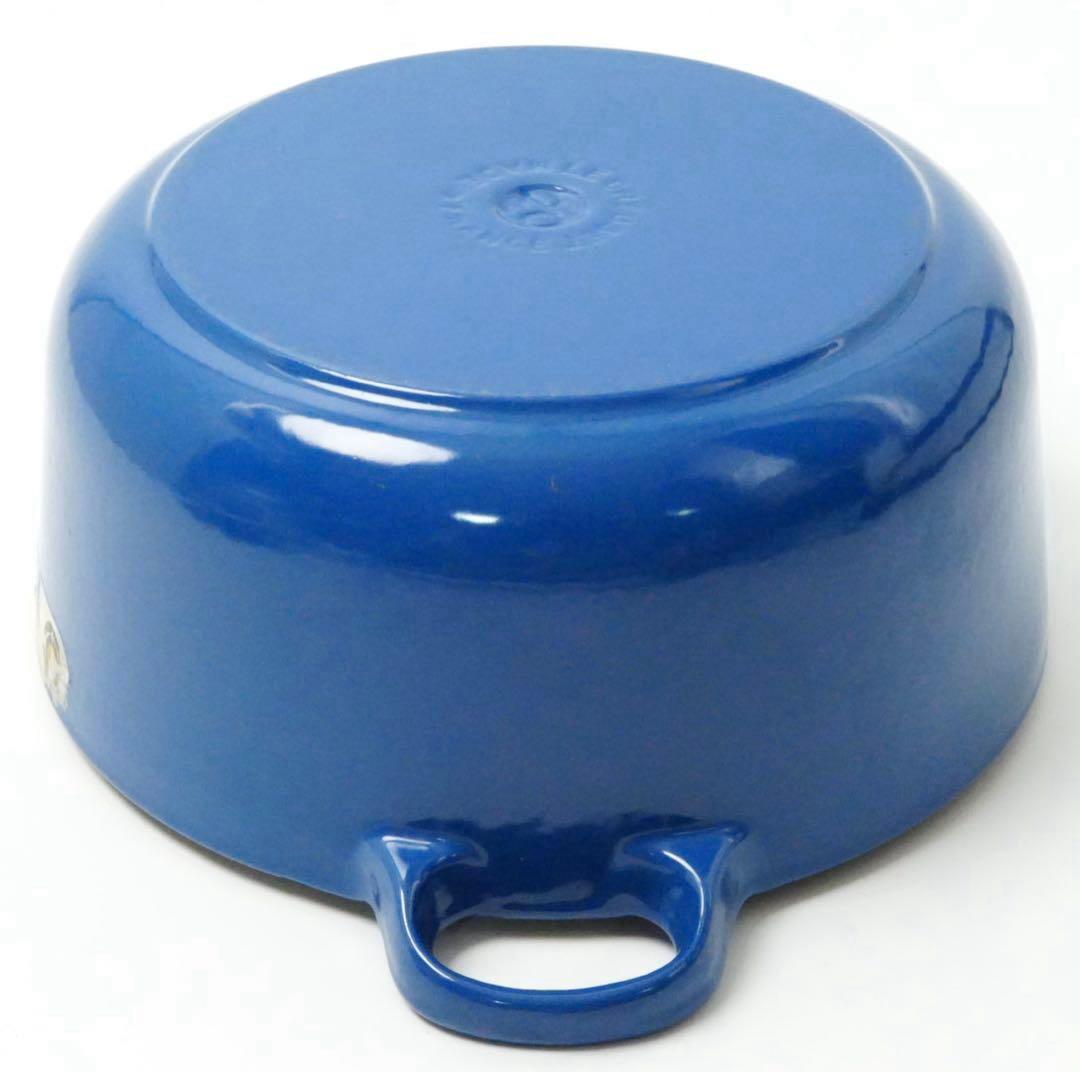 【美品】LE CREUSET　ココット ロンド ハーモニックブルー　20cm