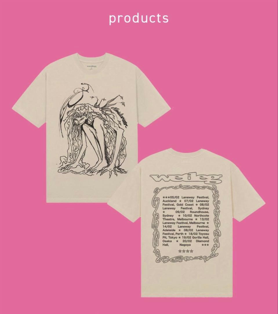 WET LEG アートワーク Tシャツ クリーム色 Mサイズ