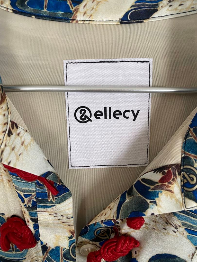 &ellecy 鶴総柄ワンピース