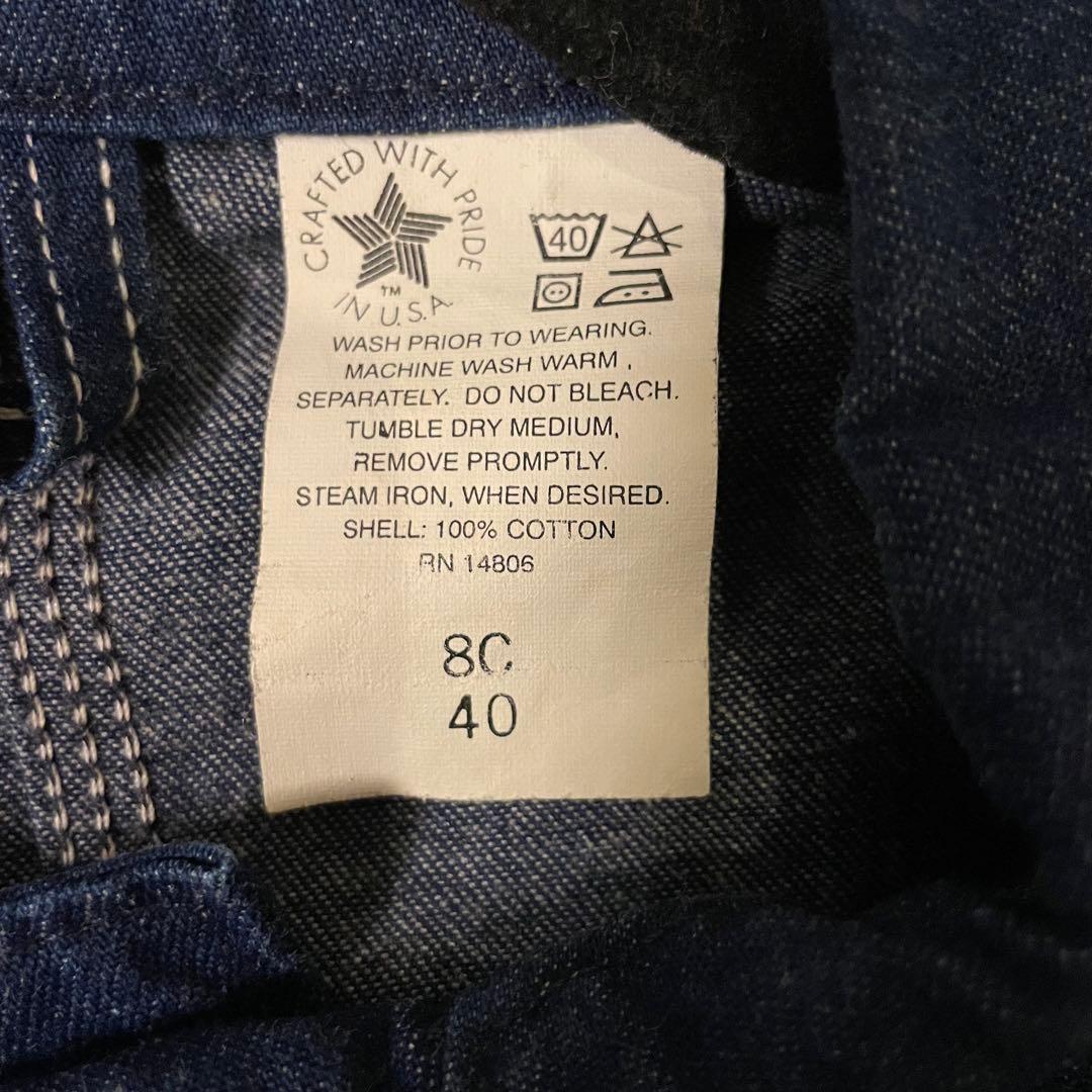 90s USA製 Carhartt カーハート デニム カバーオール サイズ40