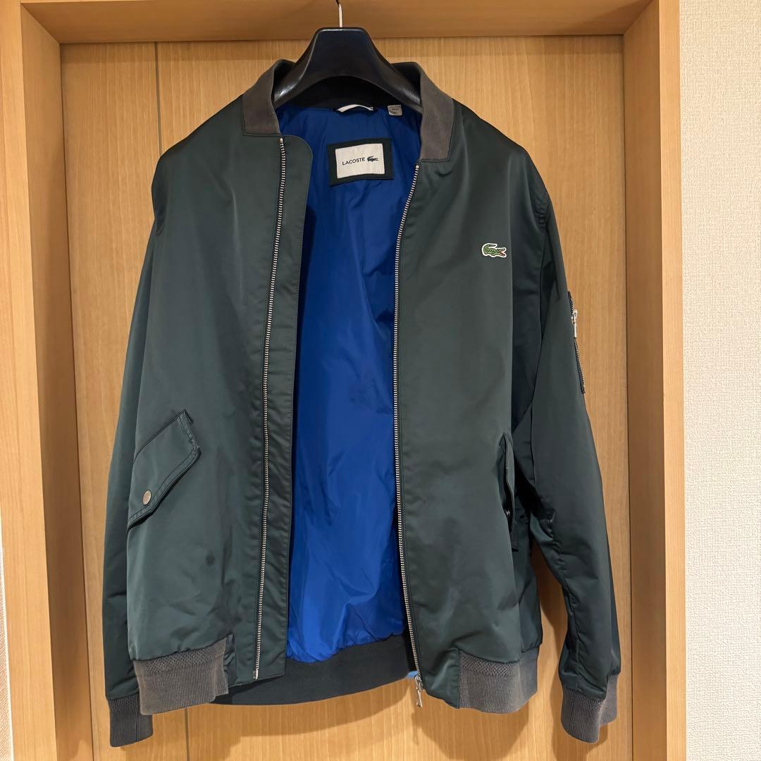 LACOSTE MA-1スタイルジャケット ダークグリーン