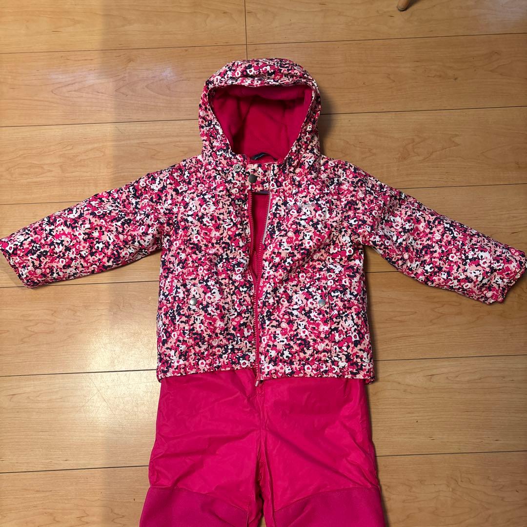 Columbia スキーウェア 3T ピンク 花柄