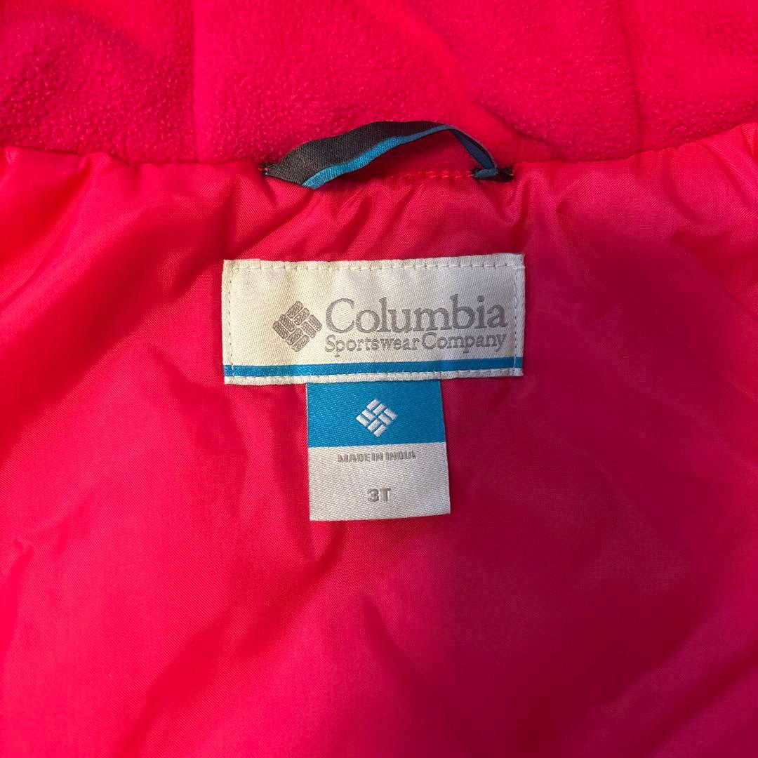 Columbia スキーウェア 3T ピンク 花柄