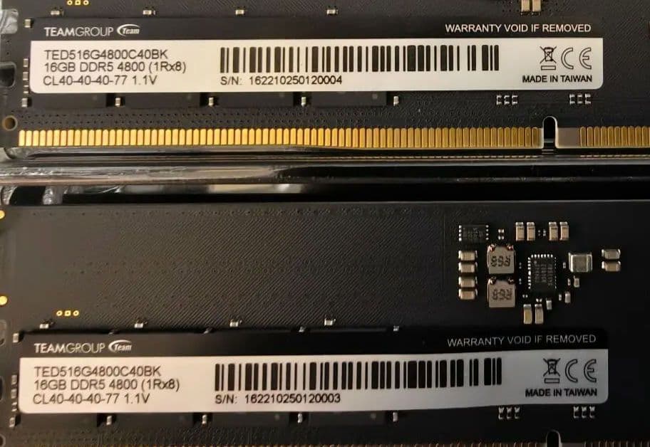 メモリー TEAMGROUP Elite DDR5 32GB (2x16GB) 4800M