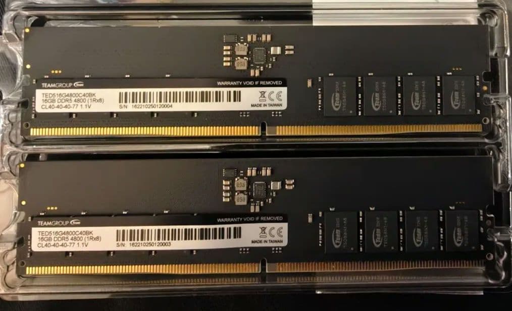 メモリー TEAMGROUP Elite DDR5 32GB (2x16GB) 4800M