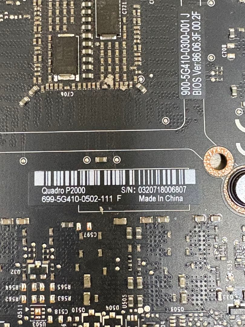 NVIDIA Quadro P2000 グラフィックボード