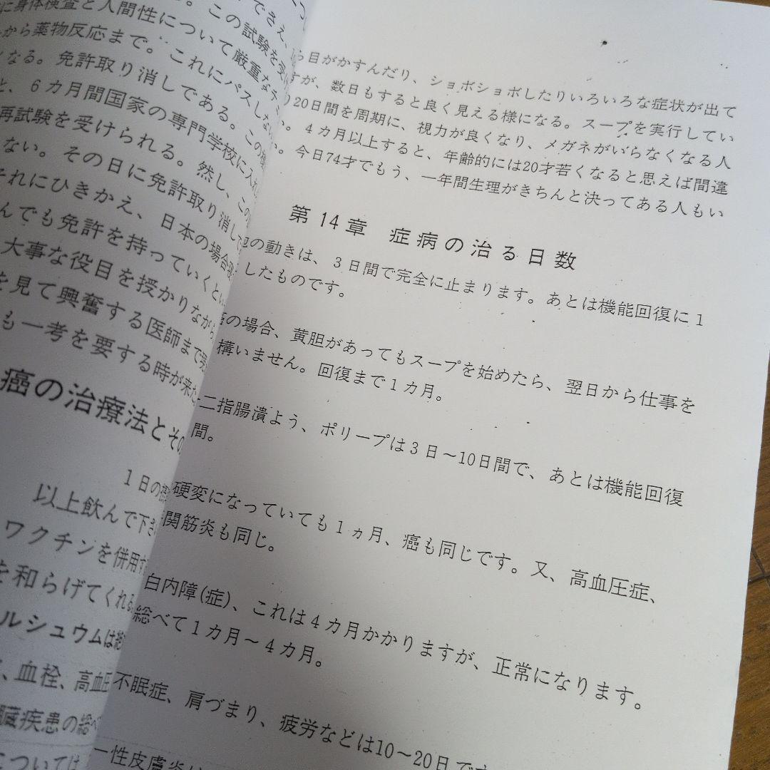 立石和 元祖野菜スープ強健法 生命の恵みへの招待　資料