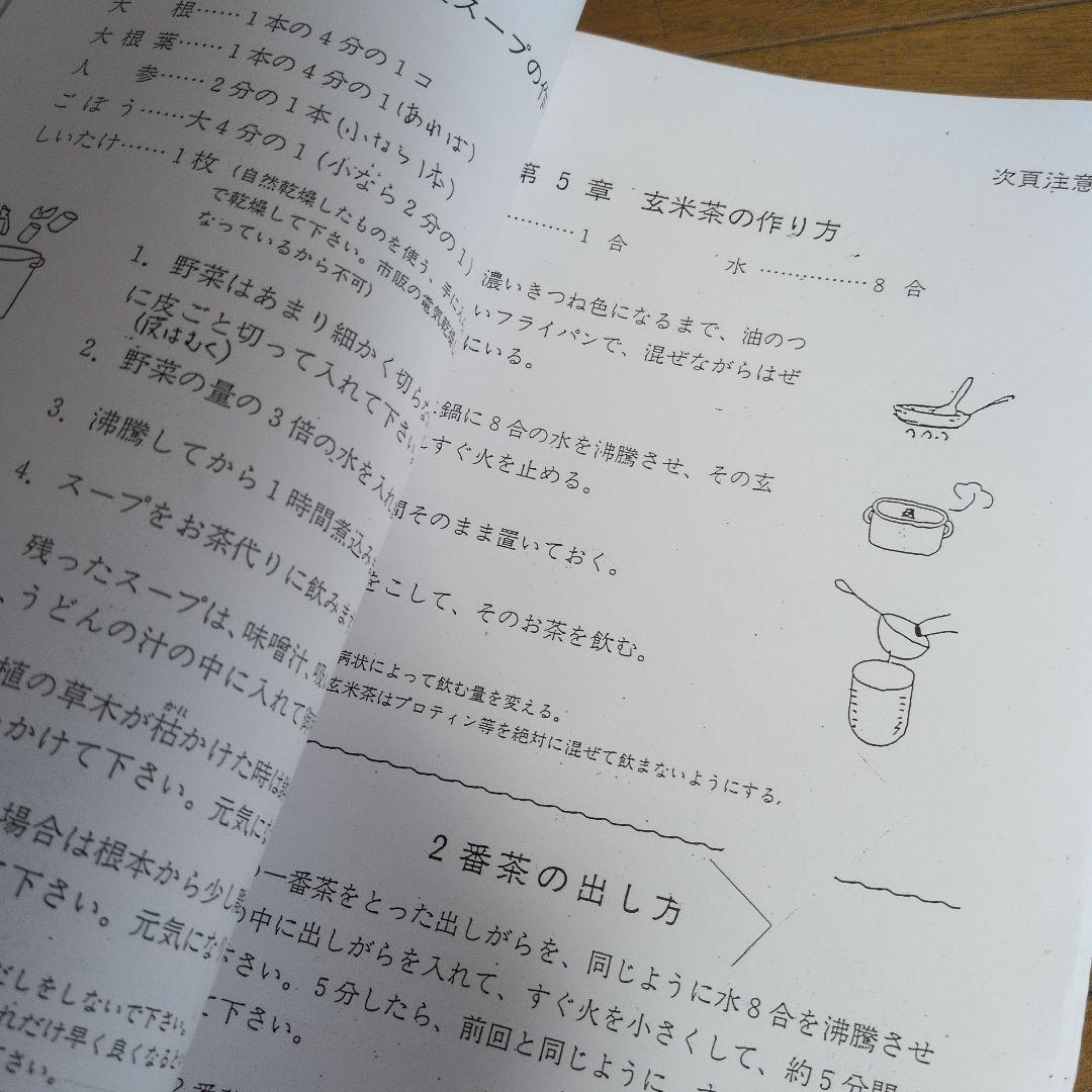 立石和 元祖野菜スープ強健法 生命の恵みへの招待　資料