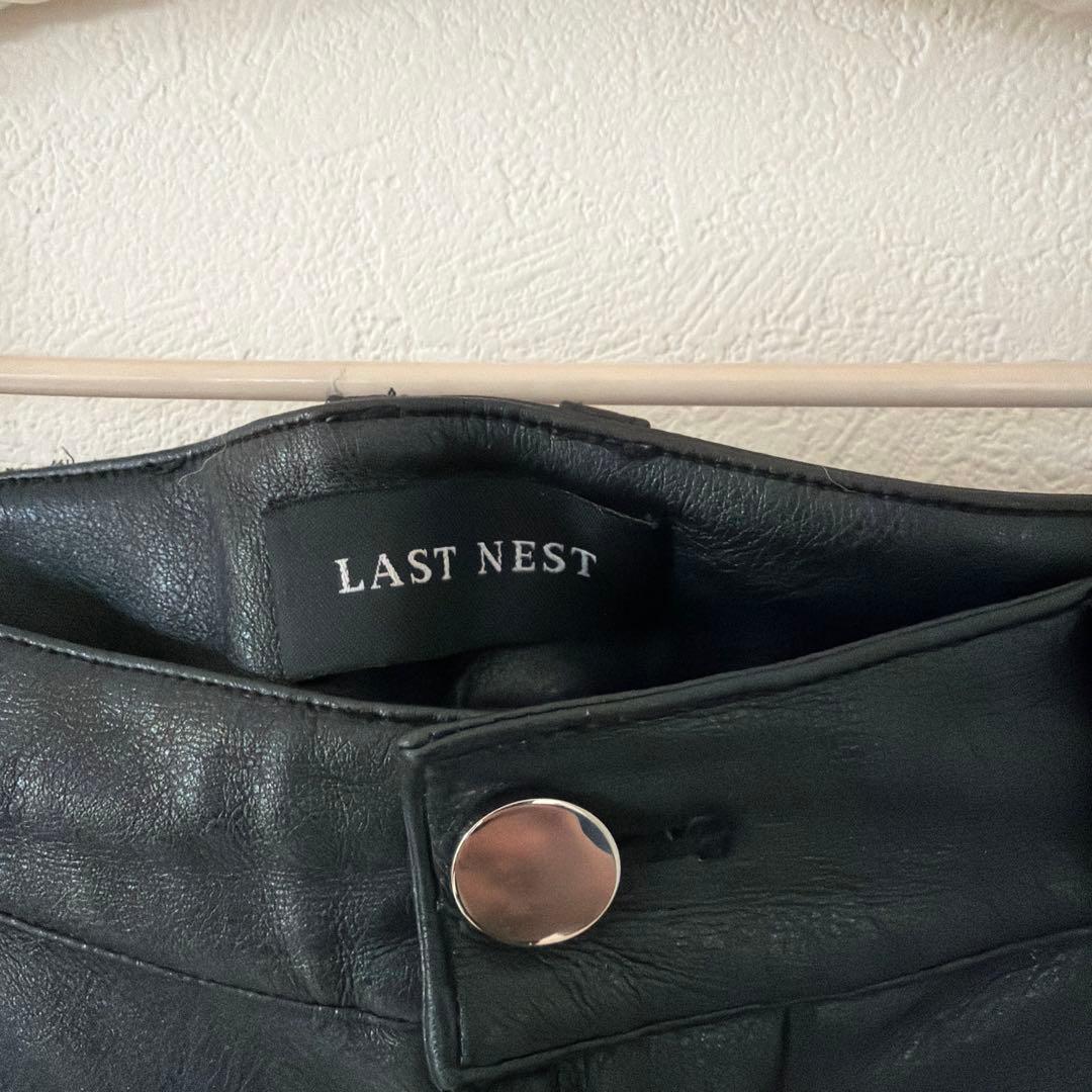 LAST NEST フレアパンツ レザーパンツ　BADHOP