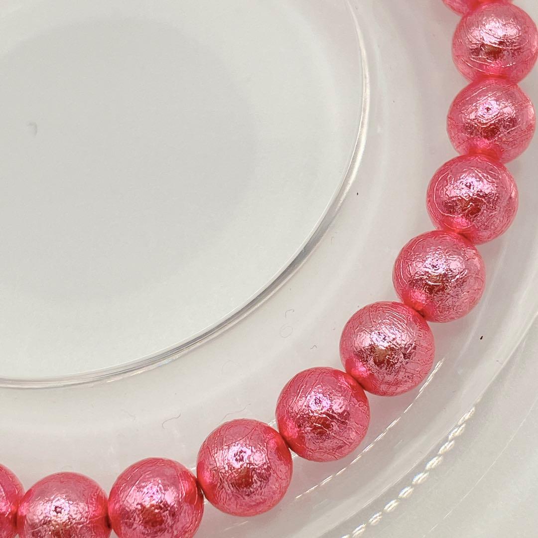野*猫様 年末大セール！ピンク♡ギベオン隕石 ブレスレット6mm メテオライト鑑