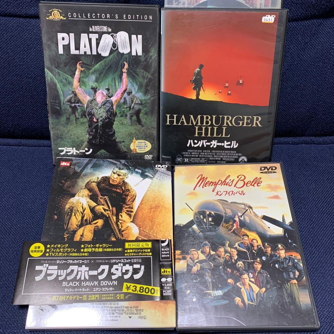 名作戦争映画30点　ハートロッカー、若き勇者たち、プラトーン、ハンバーガーヒル他