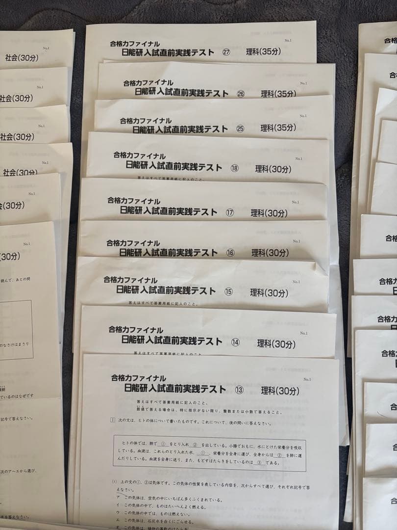 日能研6年生 合格力ファイナル 入試直前実践テスト36回分 2025年