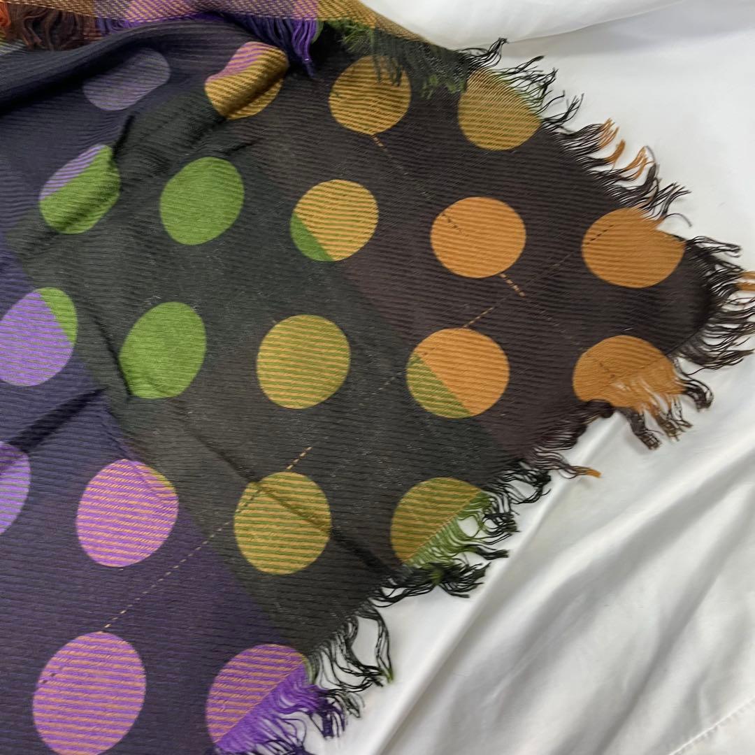 Fendi フェンディ　ドット柄 ウールストール　ウールショール