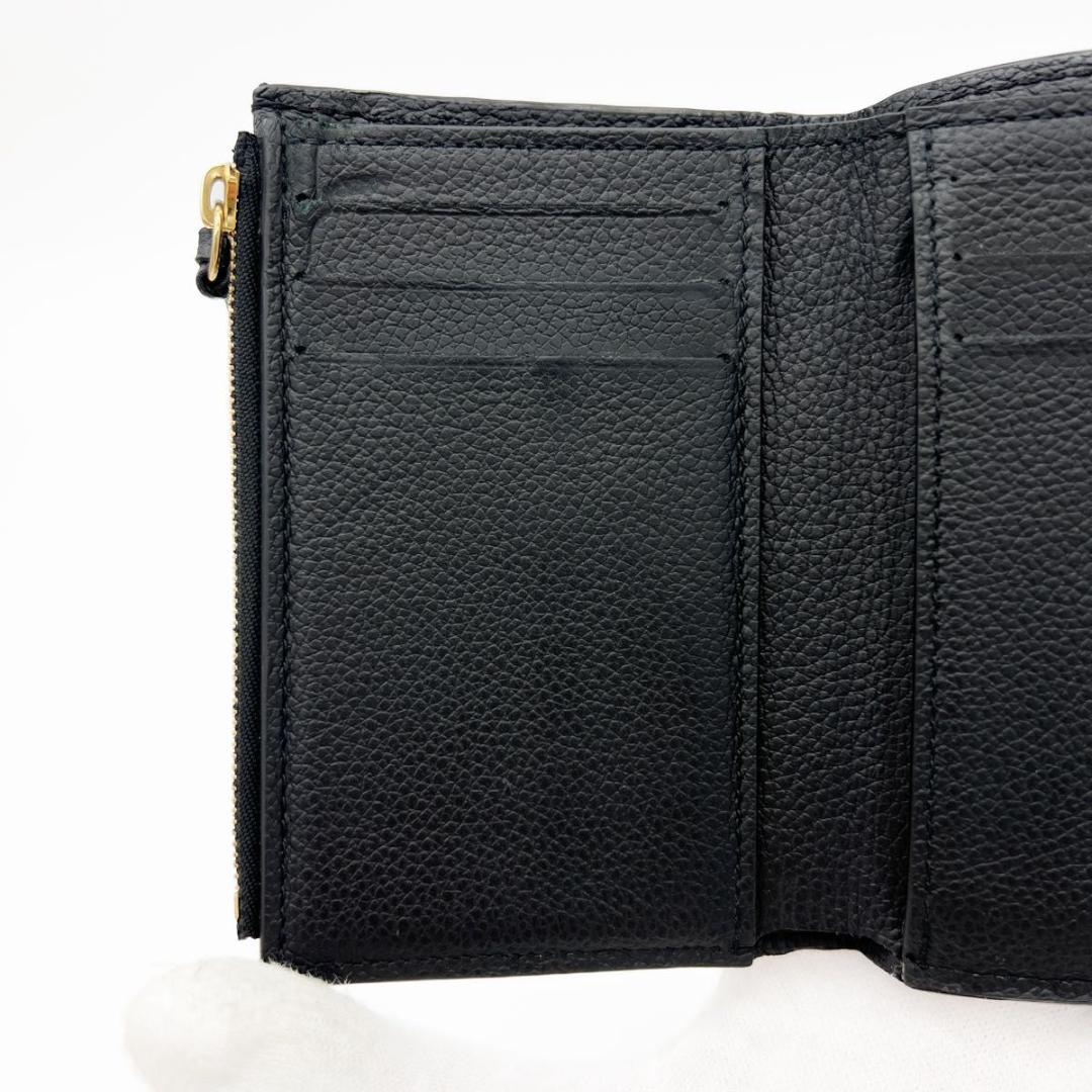 【美品 IC搭載】ヴィトン アンプラント ヴィクトリーヌ コンパクト 財布 黒