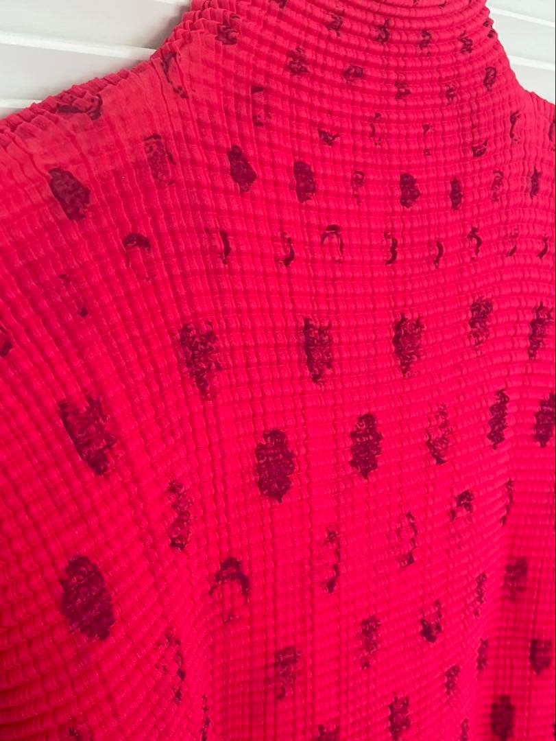 イッセイミヤケ ISSEYMIYAKE プリーツハイネックカットソー半袖