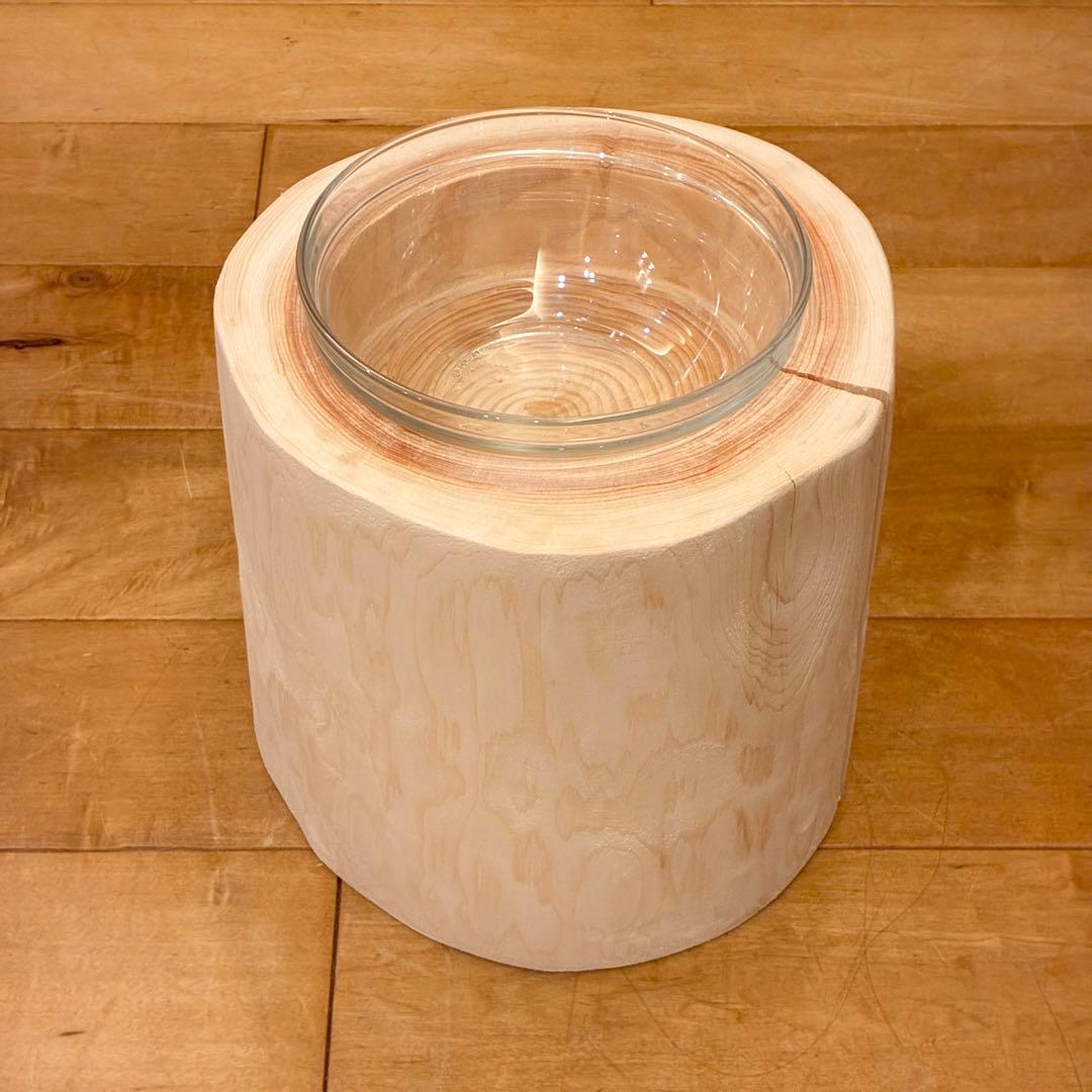 【Pet Table Hinoki】　中型犬用　犬用食器台　No.1617