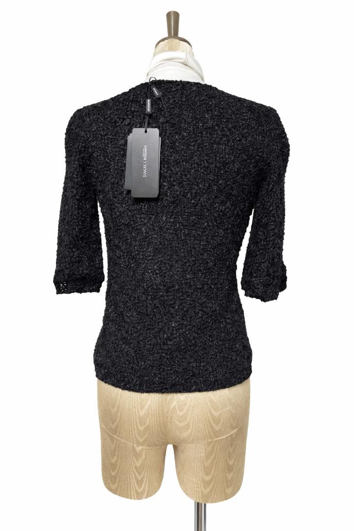 新品タグ付き DOLCE&GABBANA ツイード ジャケット 38 黒